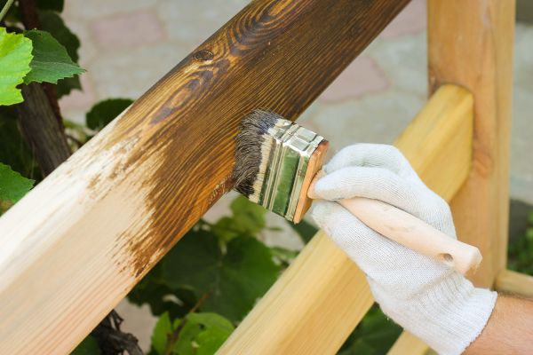 Cedar Fence Staining